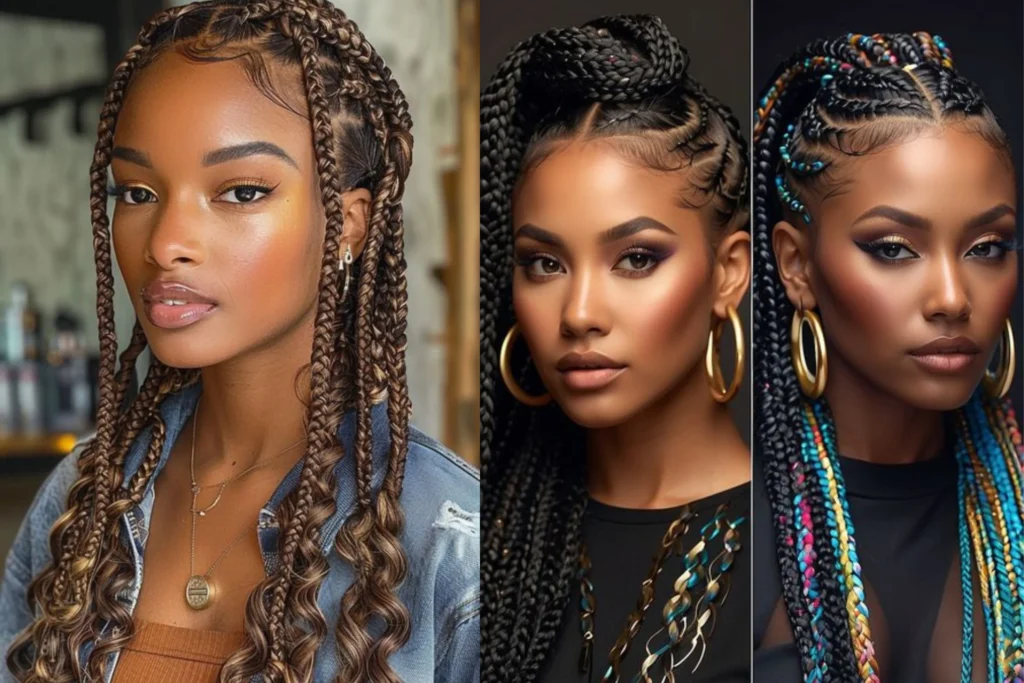 Goddess Braids for black girl