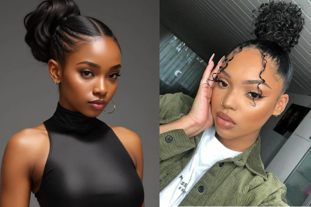 Ponytails and Buns for Black Girls for black girl