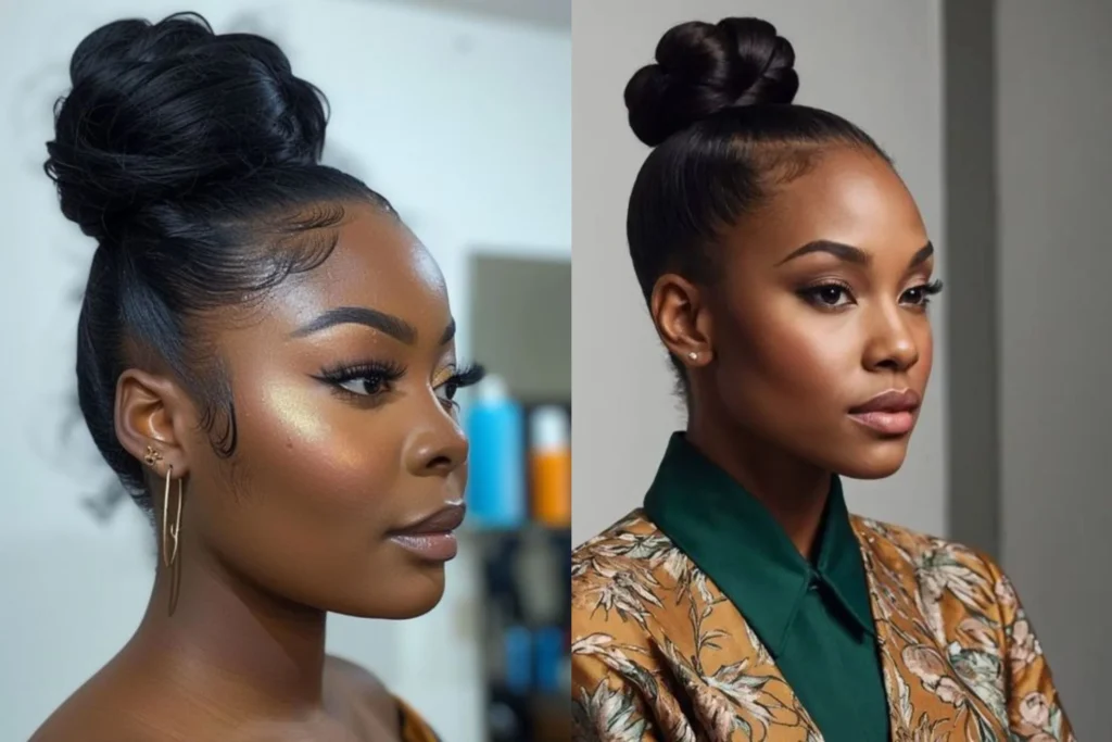 Sleek Updo for Black Girls