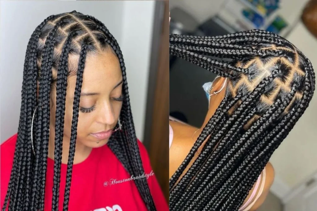 Box Braids for black girl