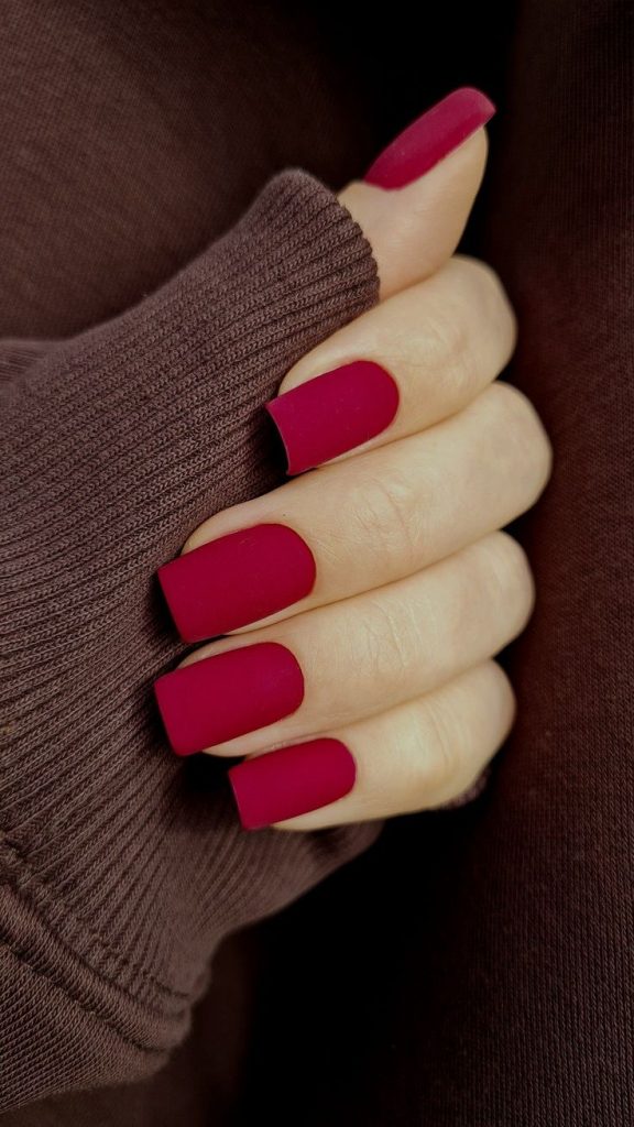 Burgundy Nails