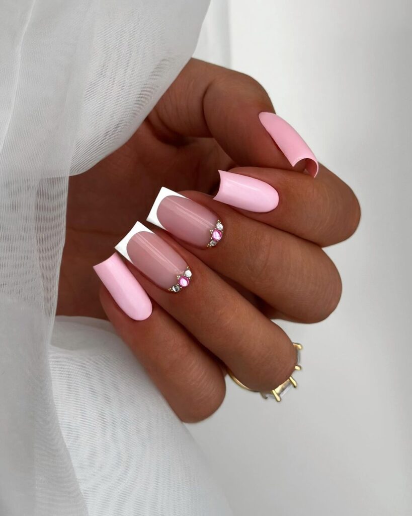 French Twits Pink Nails