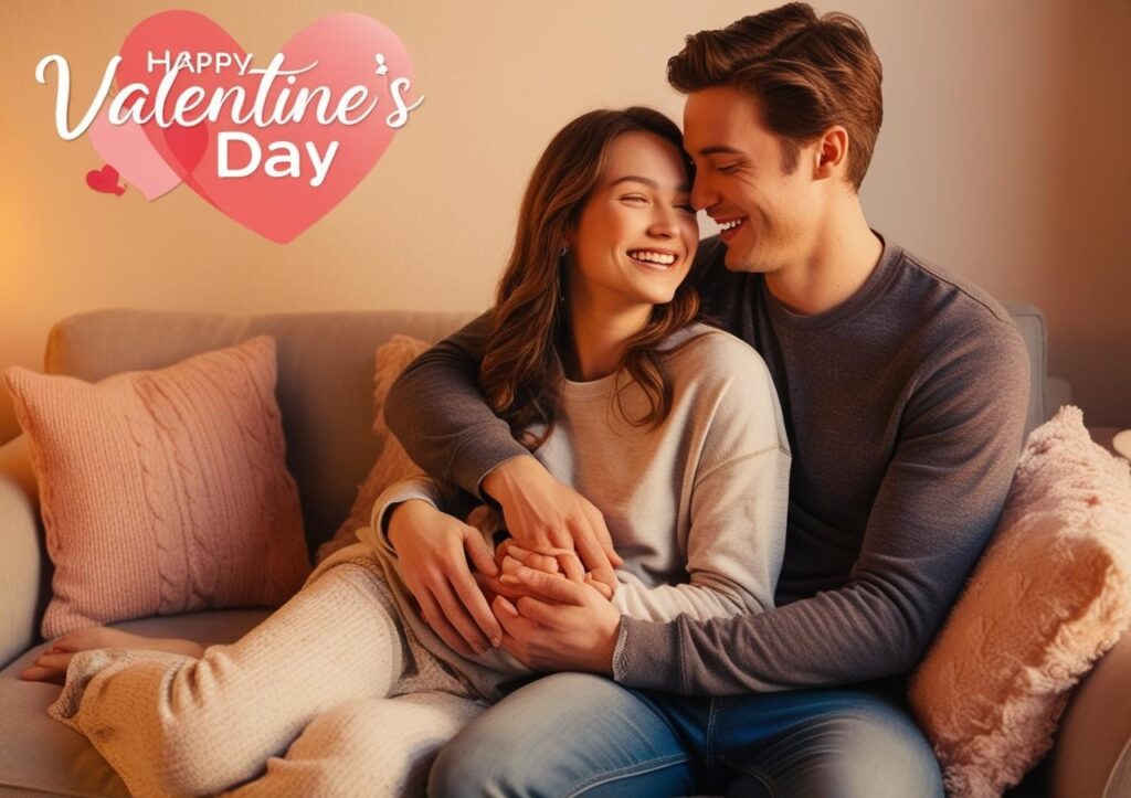 Before parting ways, surprise your boyfriend on valentine's day A cozy cuddle session