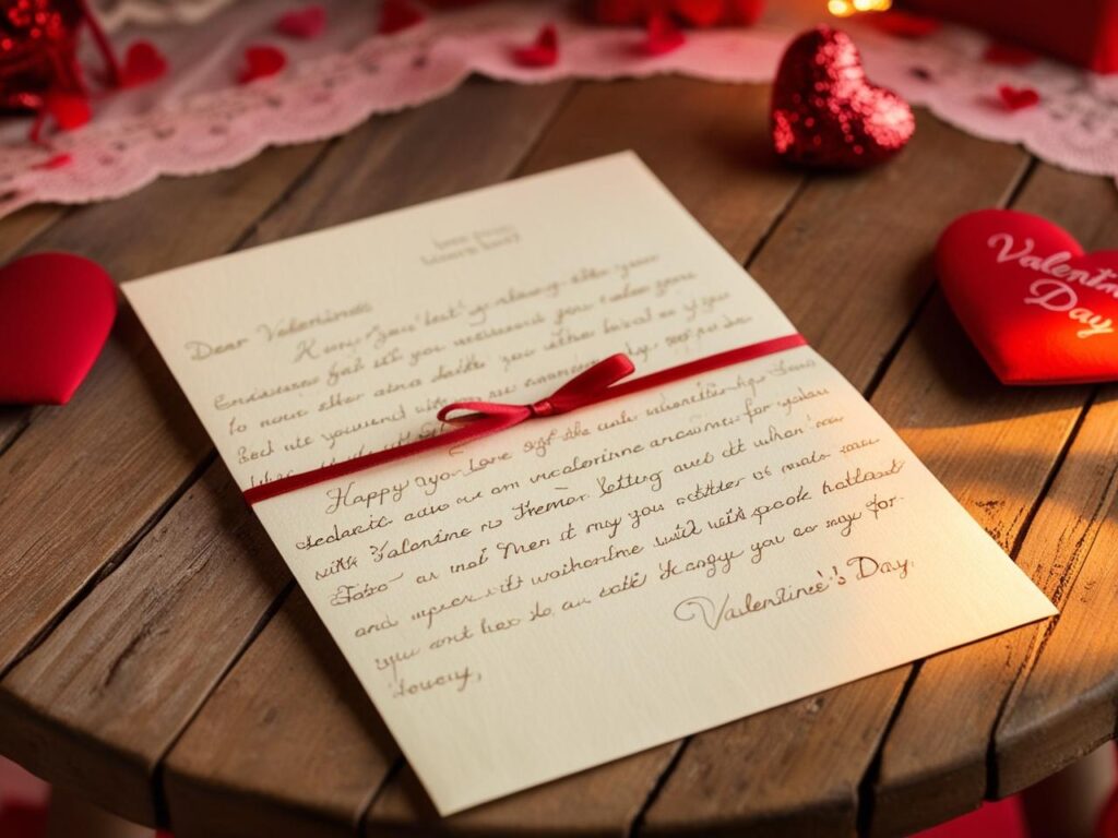 Before parting ways, surprise your boyfriend on valentine's day with A heartfelt love letter