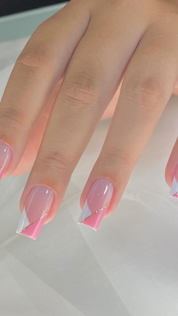 Light Pink Valentine's Nails.