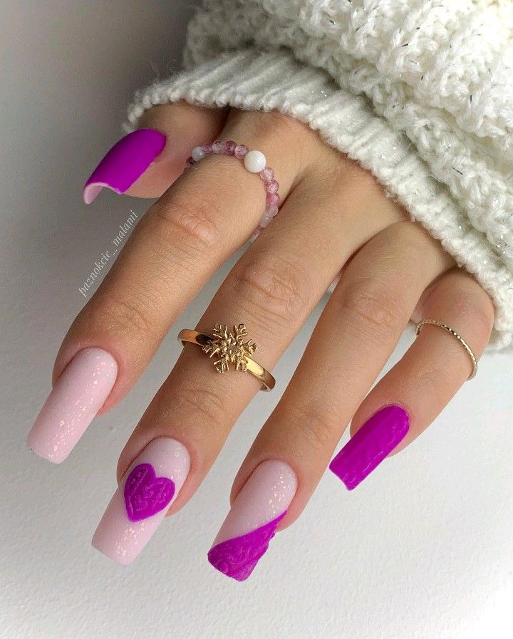 Purple-Valentines-Nails