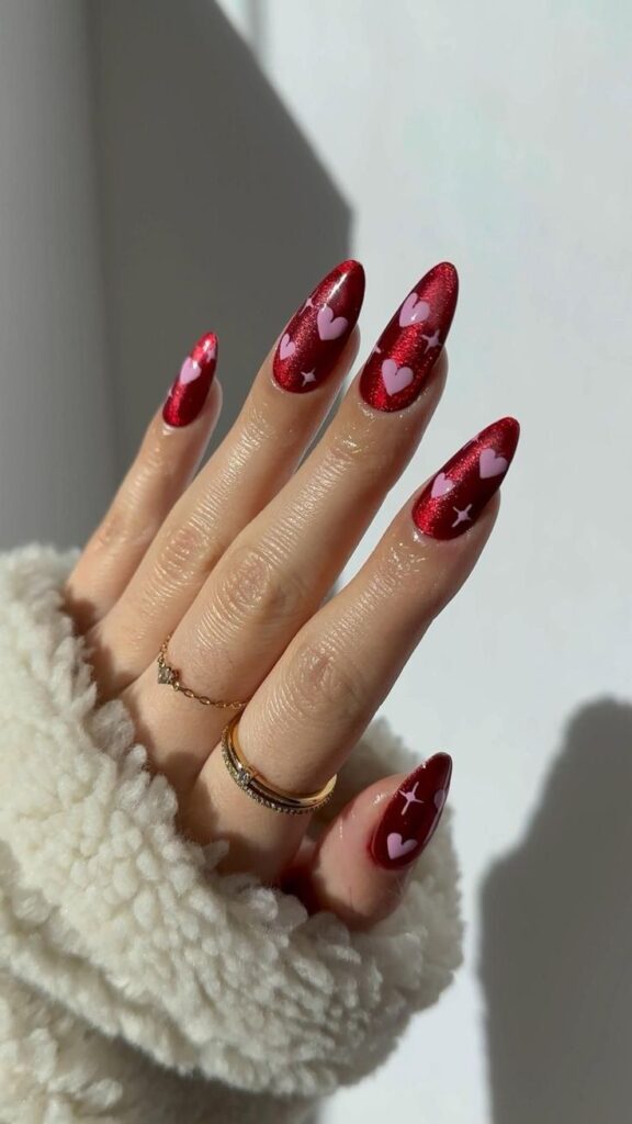 Striking Red Nails