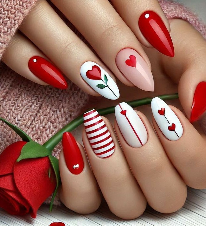 Romantic Valentine’s Day Nails