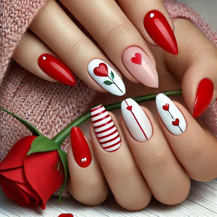 Stylish-Valentines-Day-Nails.