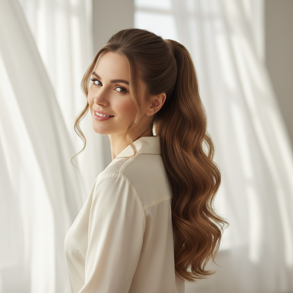 Simple Ponytail Hairstyles for Long Hair (Step by Step Guide)