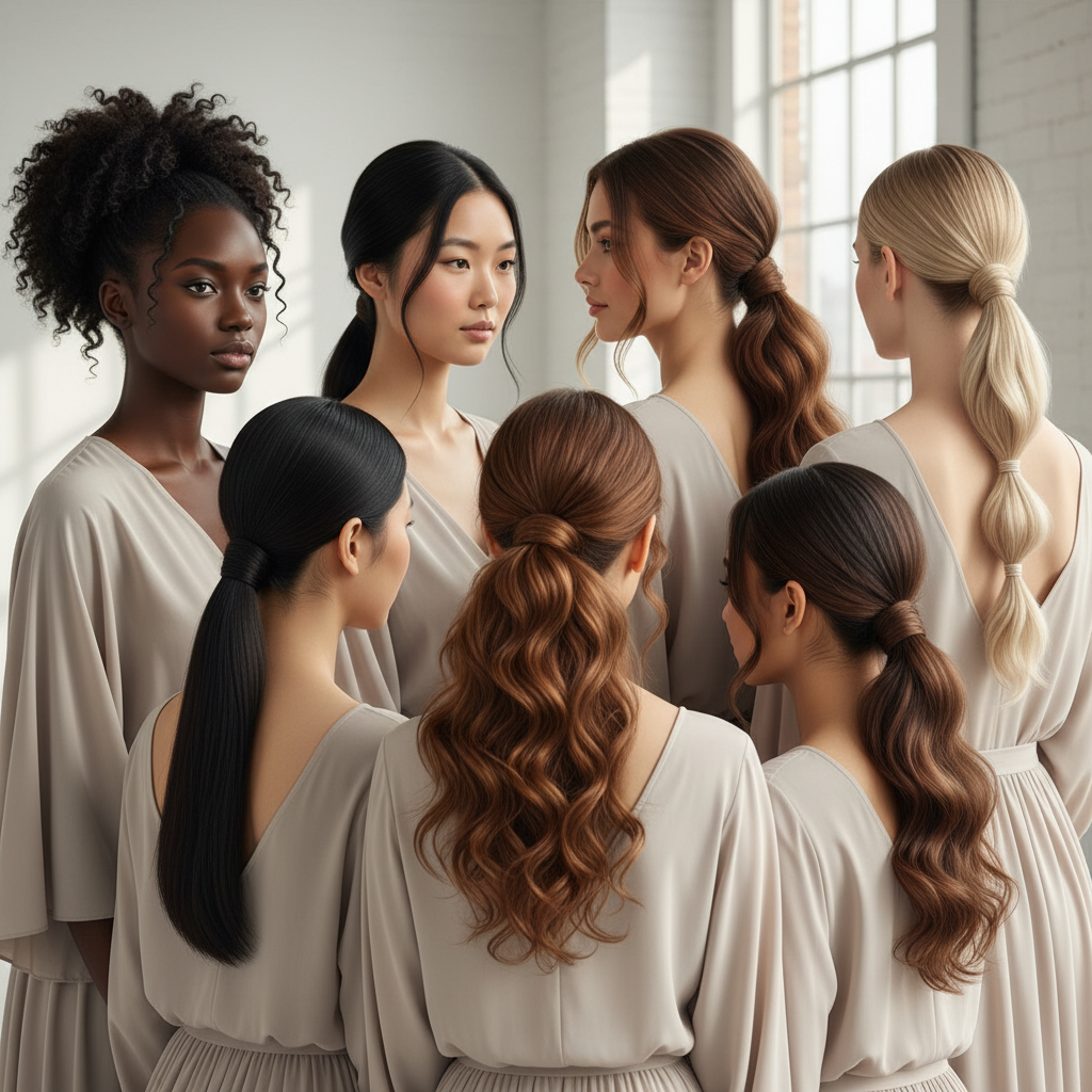 Ponytail Hairstyles for Straight, Curly, and Wavy Hair