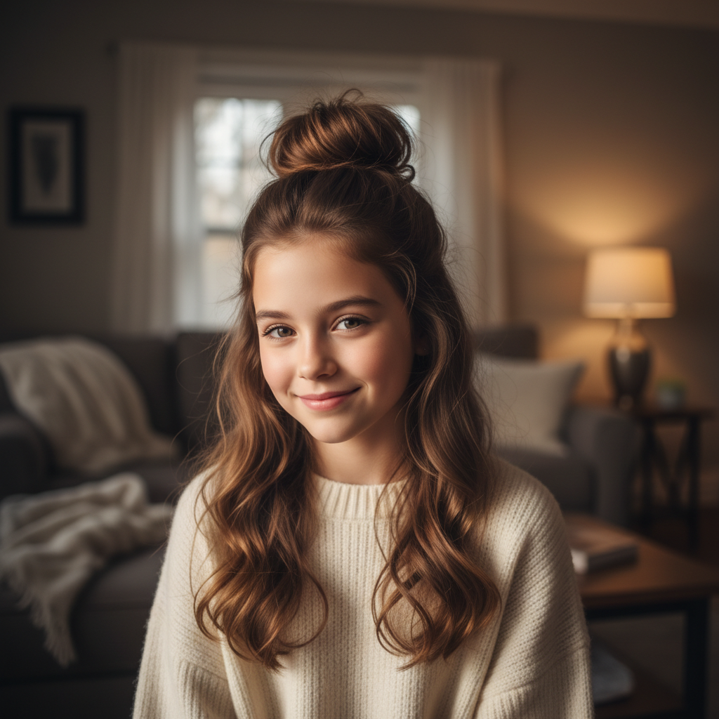 15 Easy Messy Bun Hairstyles for Girls at Home