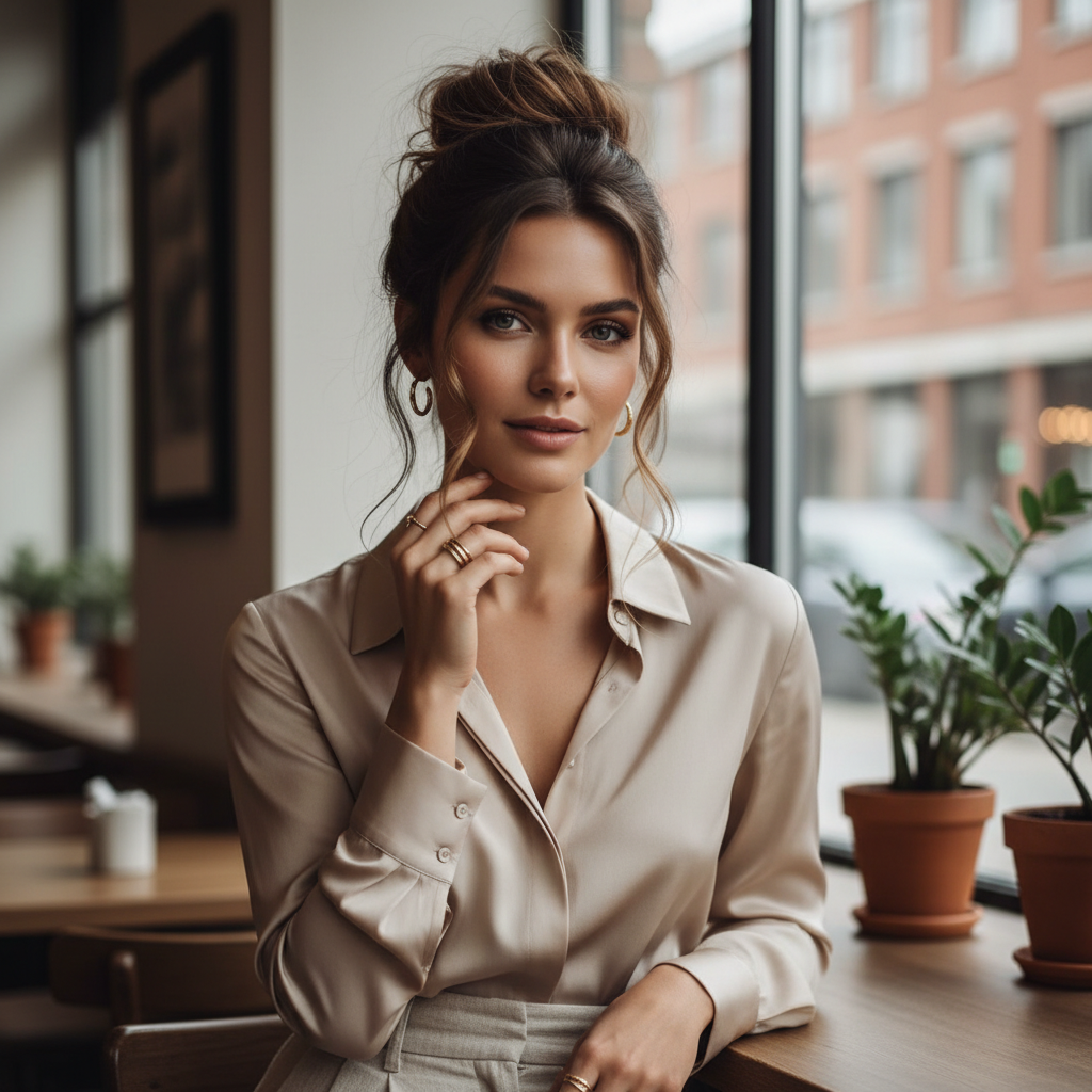 Messy Bun Hairstyles for Thin and Thick Hair