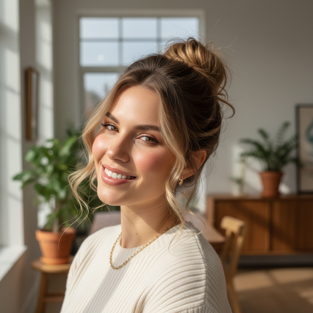 Step by Step Messy Bun Hairstyles for Beginners