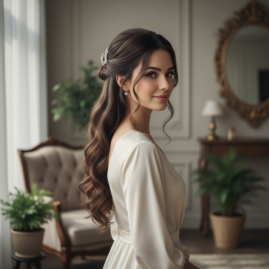 12 Half Up Half Down Hair Ideas for a Clean, Refined Look